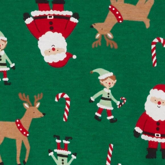 4 Piece Carters Just One You Christmas Pajamas 12 Months - Picture 3 of 4